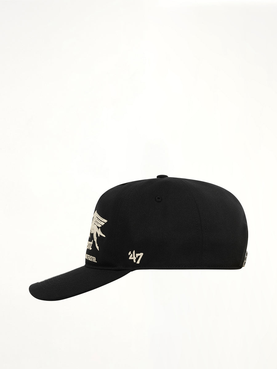 Nothing Tougher Cotton Cap in Jet Black