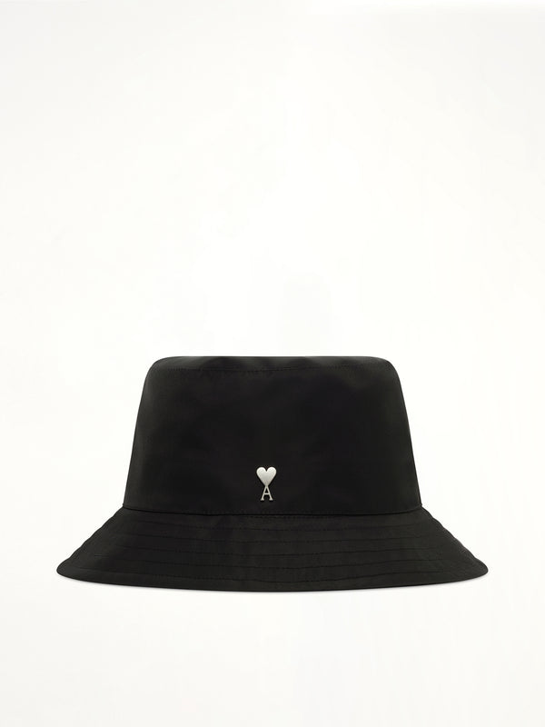 Ami De Coeur Stud Bucket Hat in Black