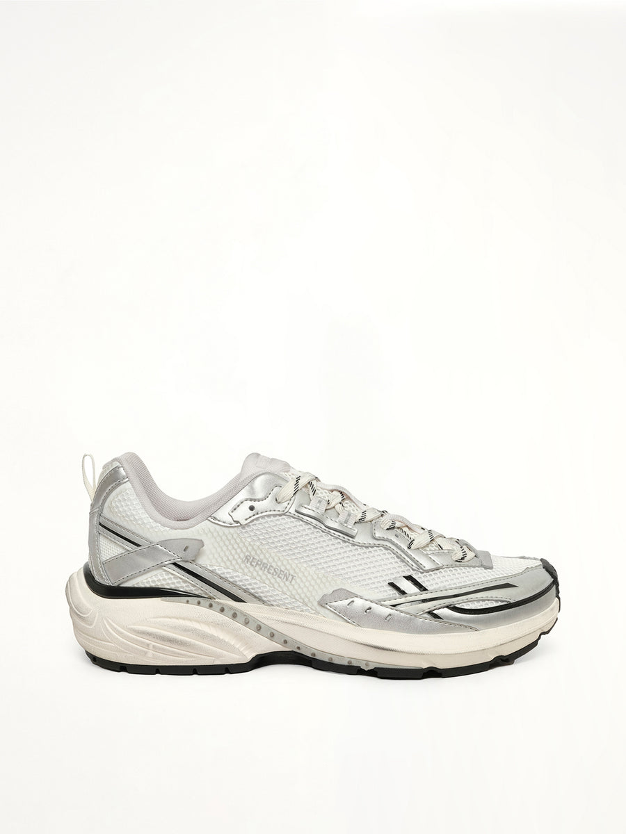 Storm Deconstructed Sneaker in Flat White/Silver