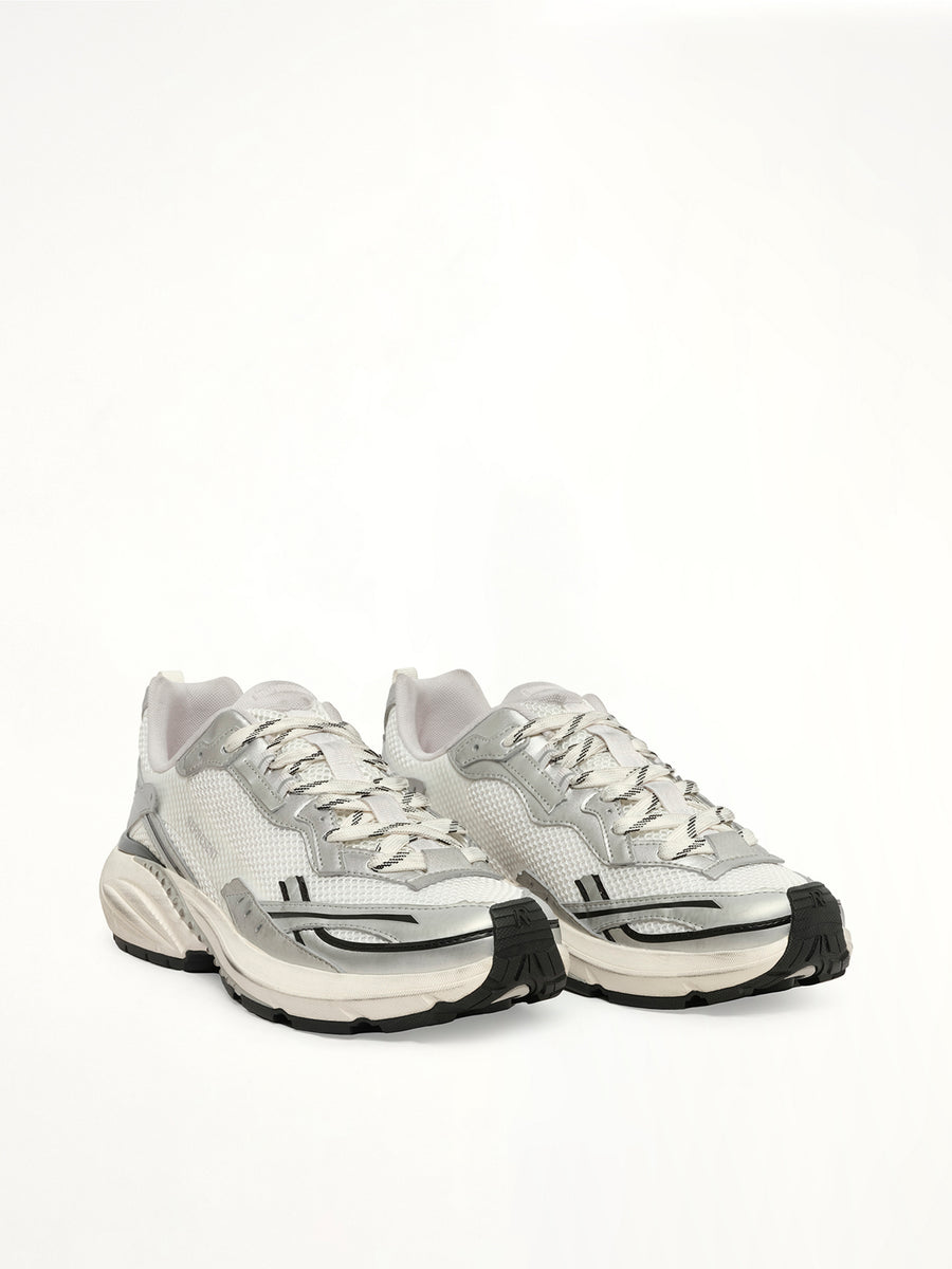 Storm Deconstructed Sneaker in Flat White/Silver