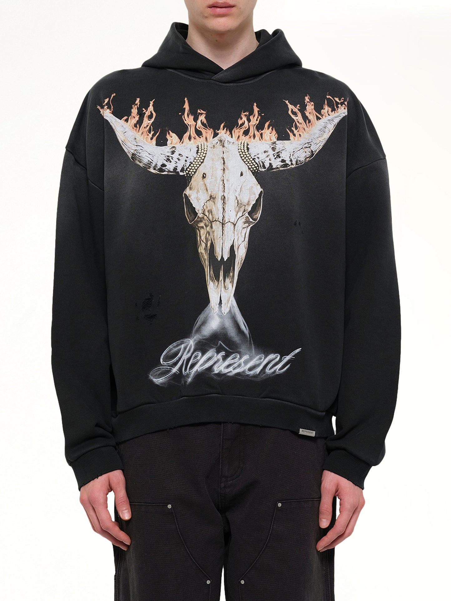 British Cowboys Hoodie in Stained Black