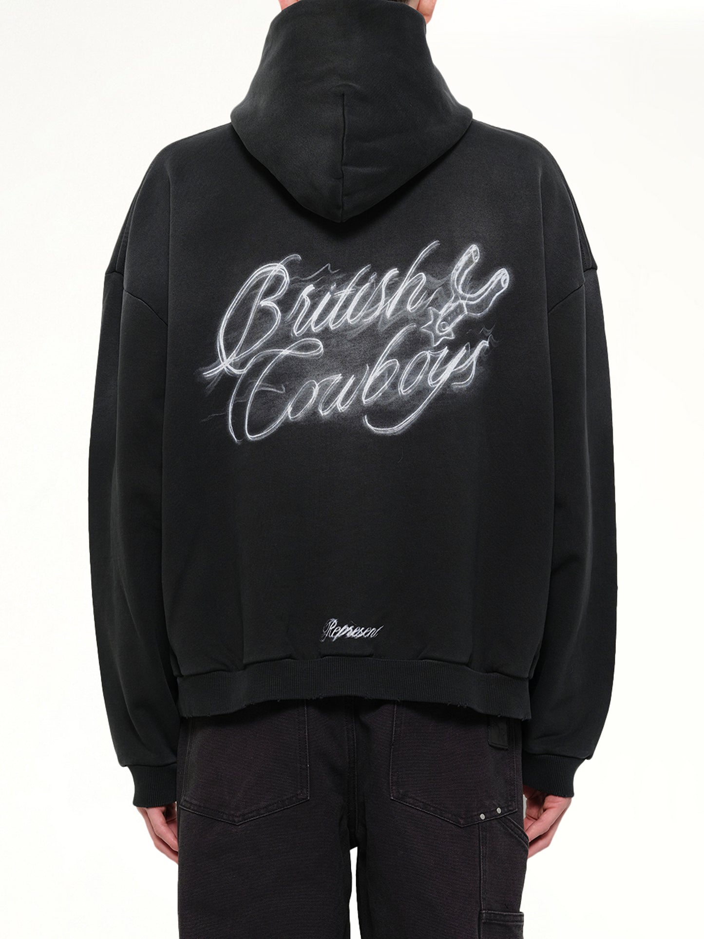 British Cowboys Hoodie in Stained Black