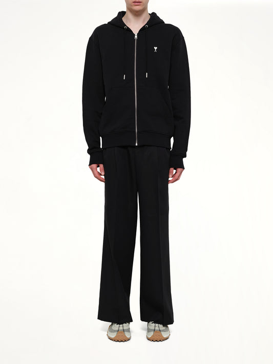 Contrasted ADC Zip Hoodie in Black