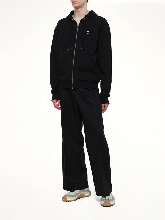 Contrasted ADC Zip Hoodie in Black