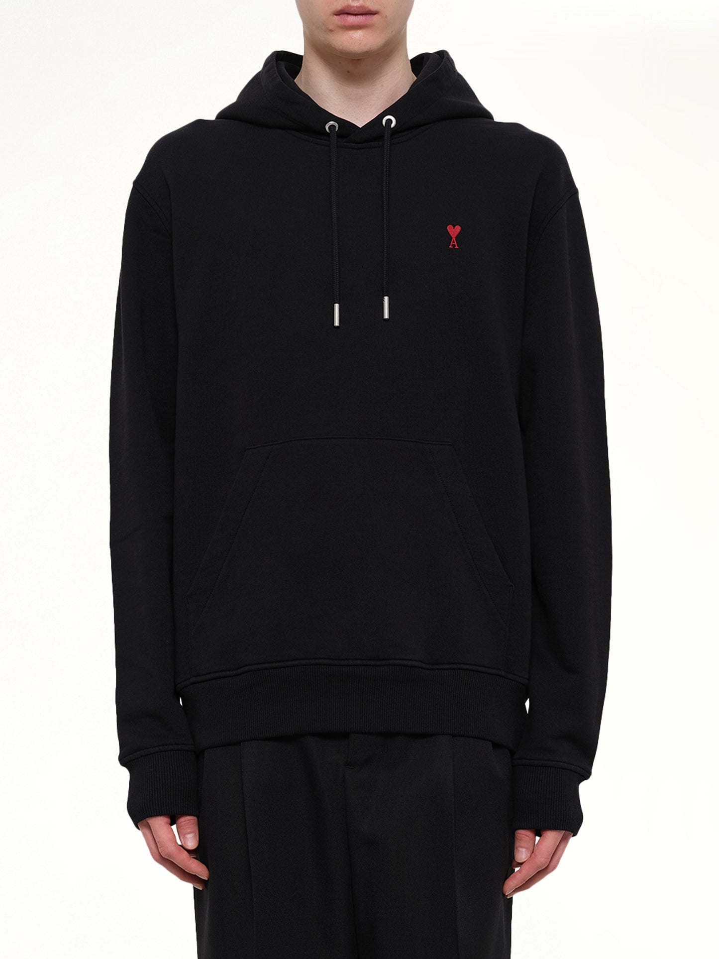 Red Ami De Coeur Hoodie in Black