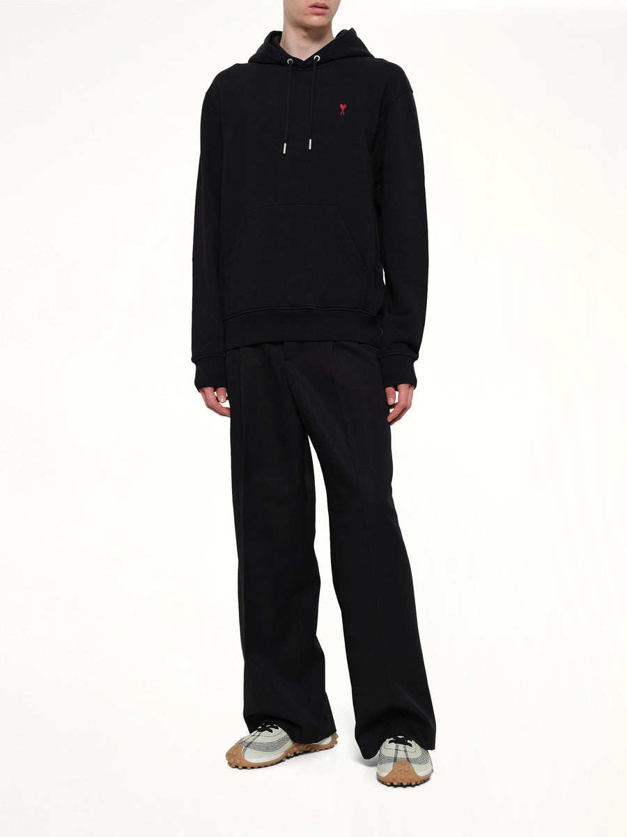 Ami De Coeur Hoodie in Black/Red