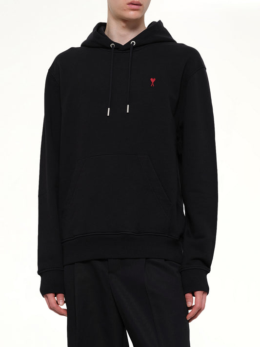 Red Ami De Coeur Hoodie in Black