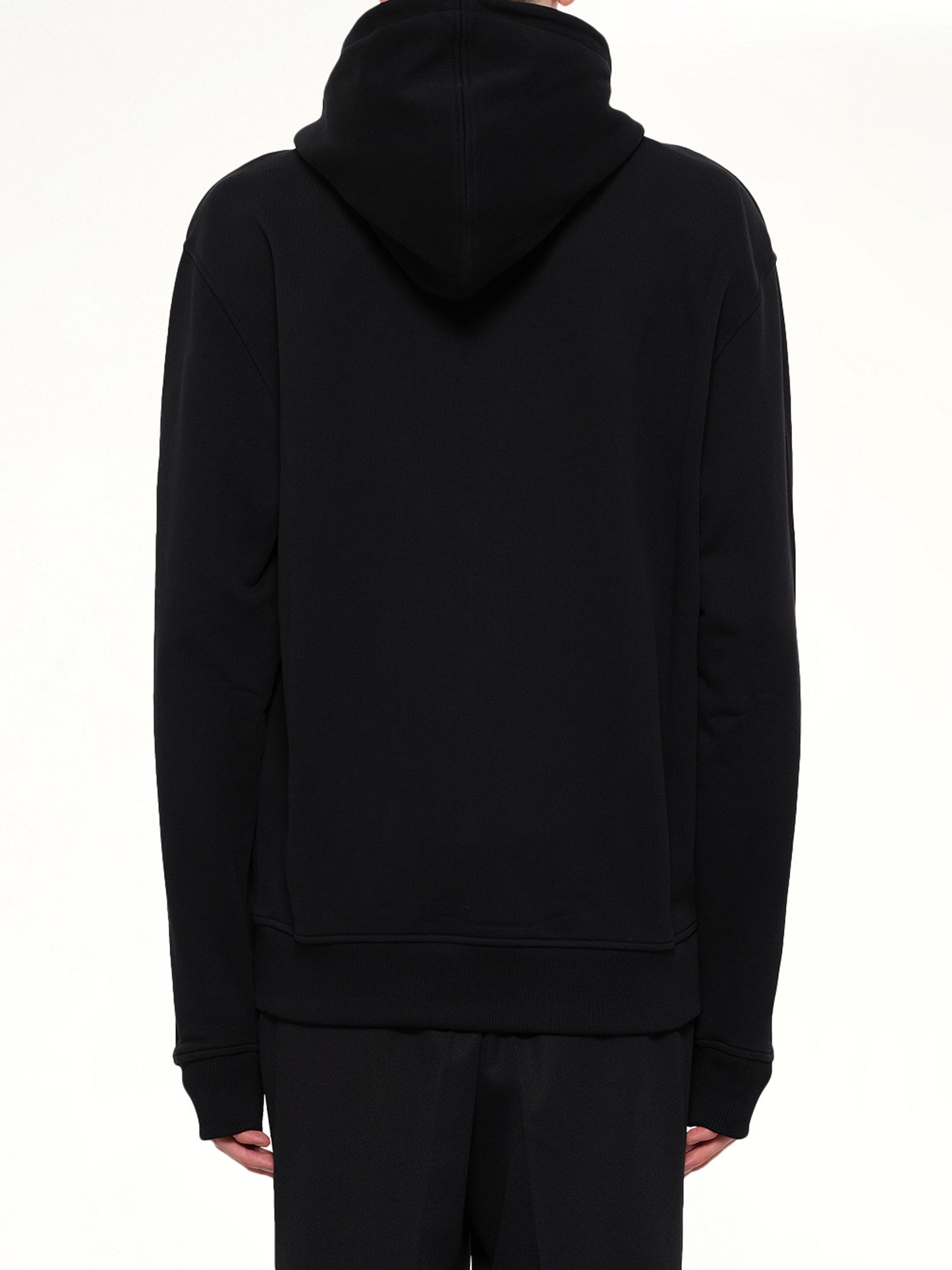Red Ami De Coeur Zip Hoodie in Black