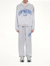 Represent Owners Club 喷雾冰灰色斑点全拉链连帽衫