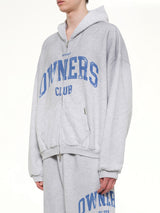 Represent Owners Club 喷雾冰灰色斑点全拉链连帽衫