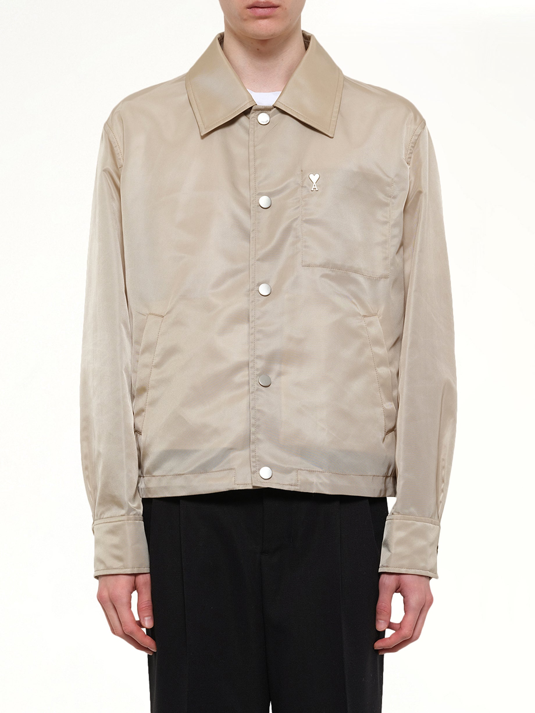 Ami De Coeur Coach Jacket in Beige Taupe