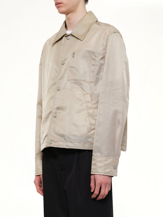 Ami De Coeur Coach Jacket in Beige Taupe