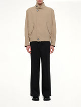 Harrington Jacket in Beige Taupe