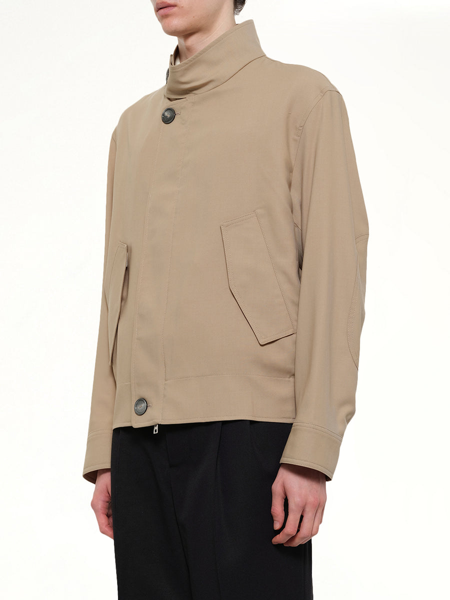 Harrington Jacket in Beige Taupe
