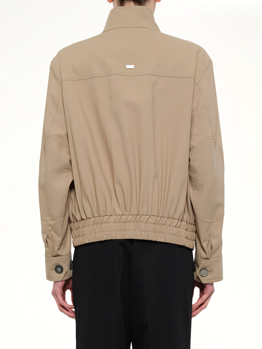 Harrington Jacket in Beige Taupe