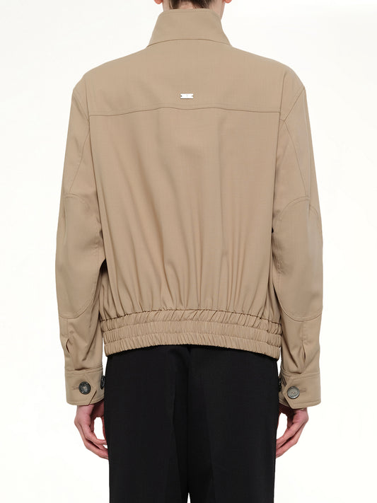 Harrington Jacket in Beige Taupe