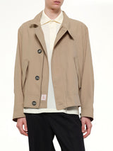 Harrington Jacket in Beige Taupe