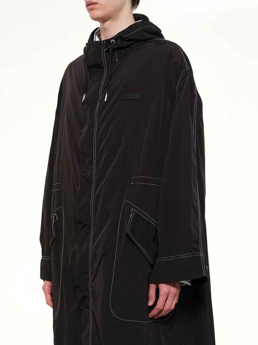Long Parka in Black