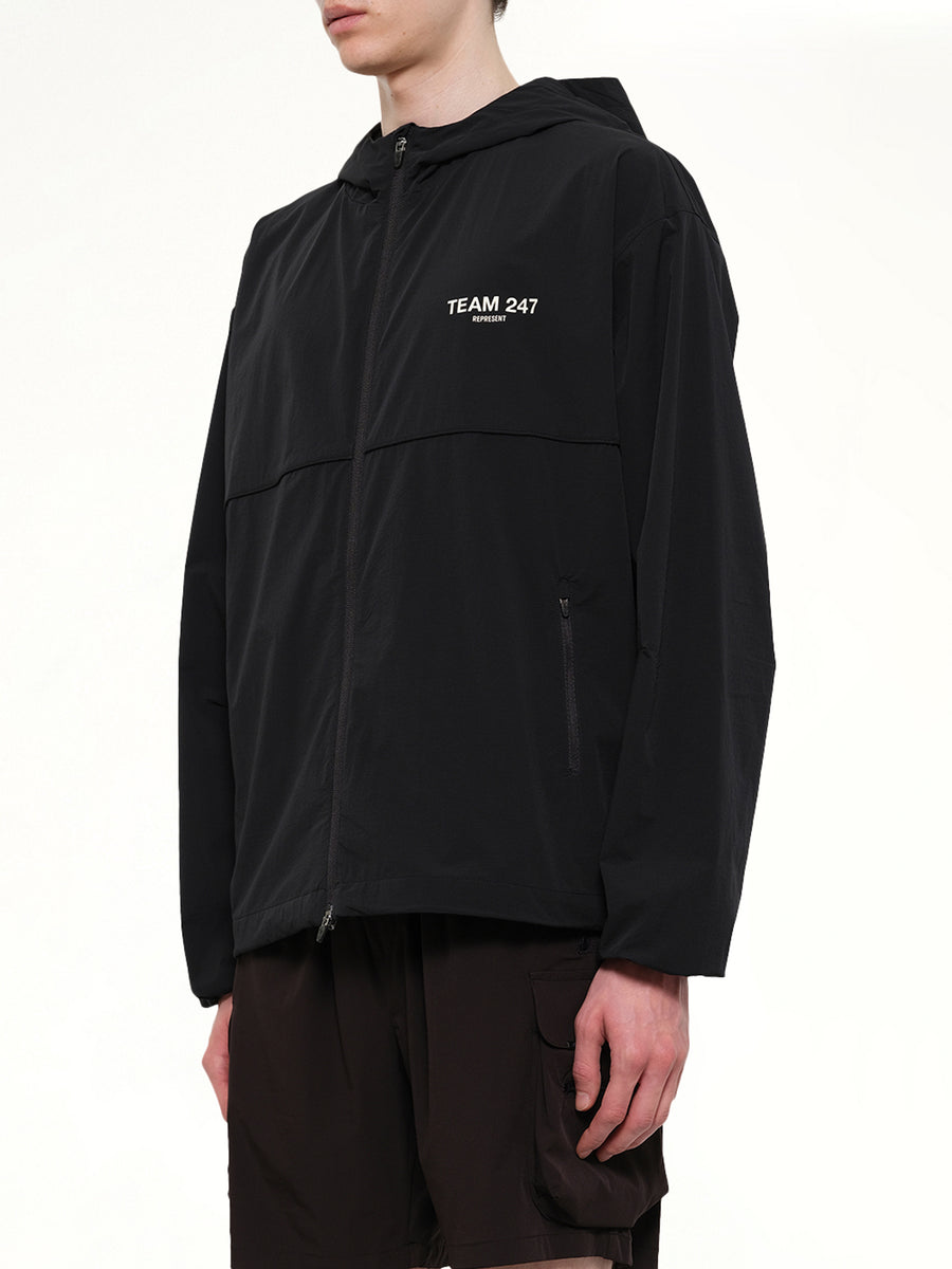 Team 247 Track Jacket in Jet Black