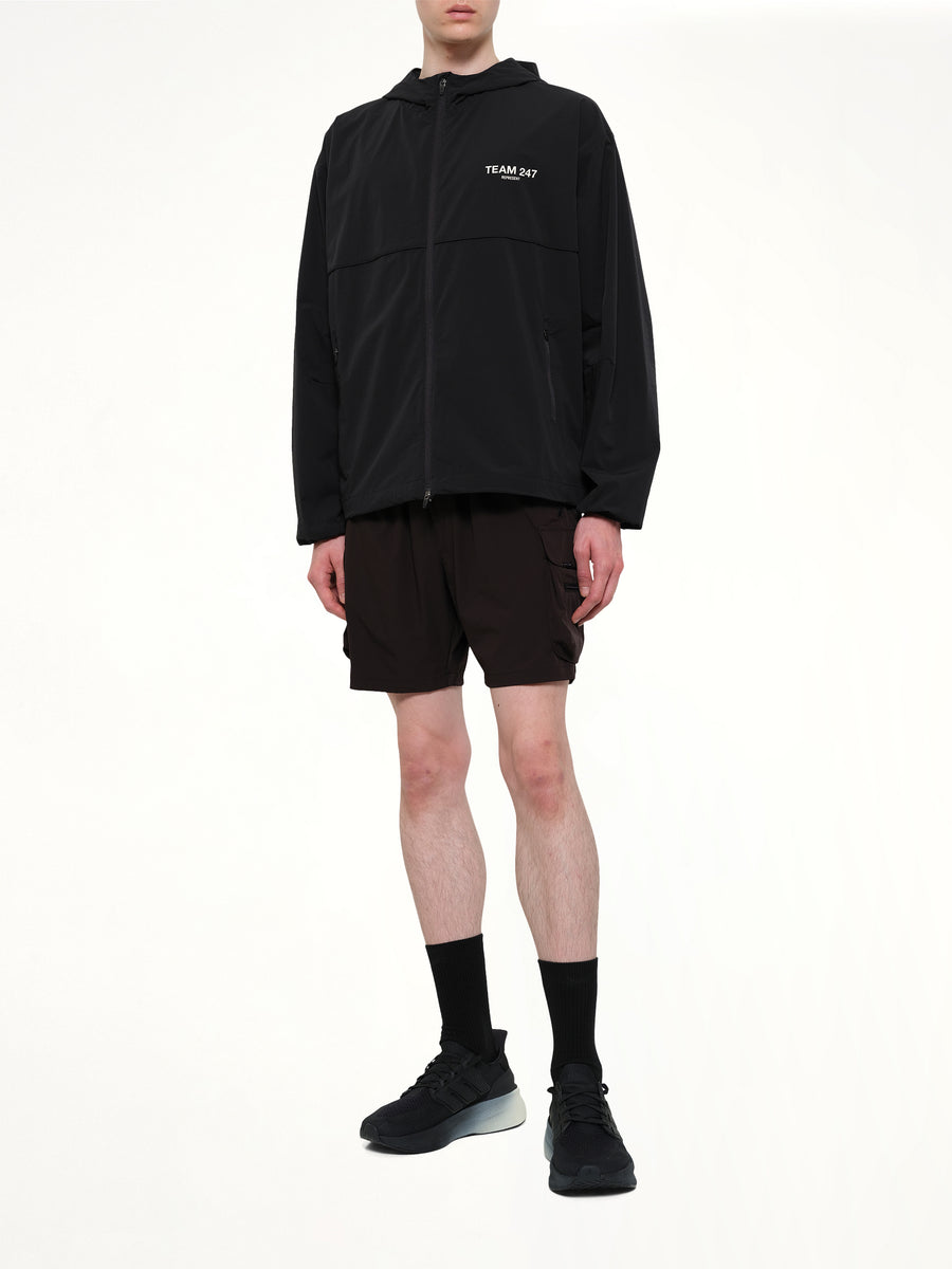 Team 247 Track Jacket in Jet Black