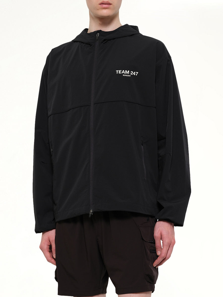 Team 247 Track Jacket in Jet Black