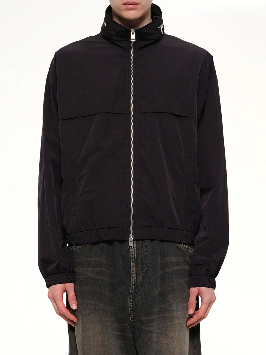 Windbreaker with Embossed ADC in Black