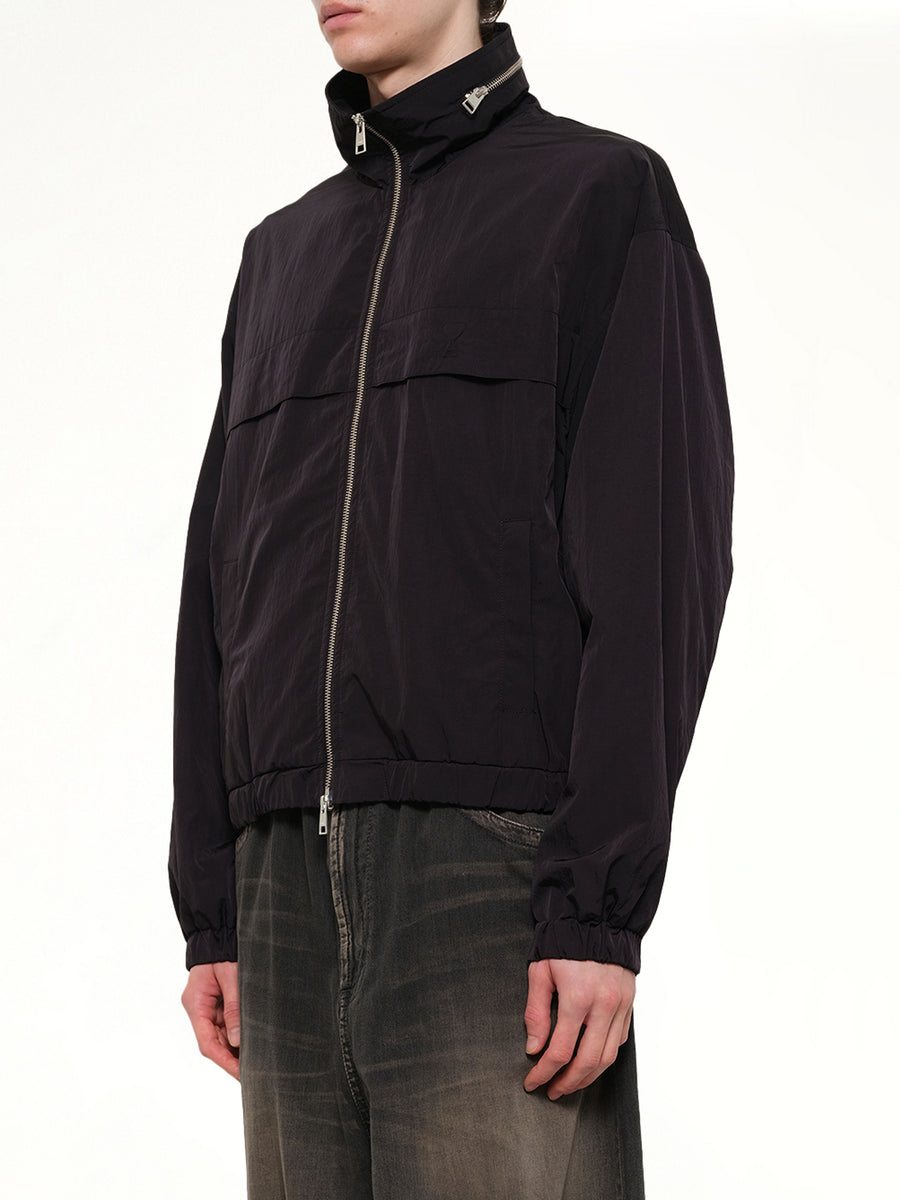Windbreaker with Embossed ADC in Black