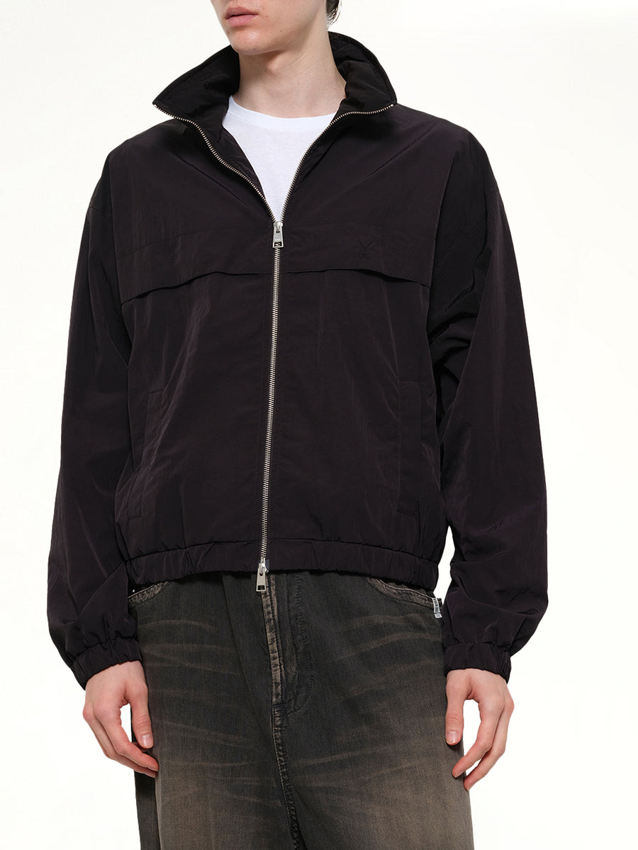Windbreaker with Embossed ADC in Black