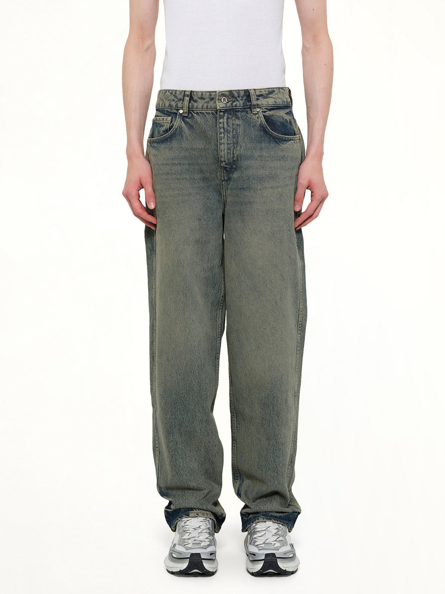 R3 Baggy Denim Pants in Blue