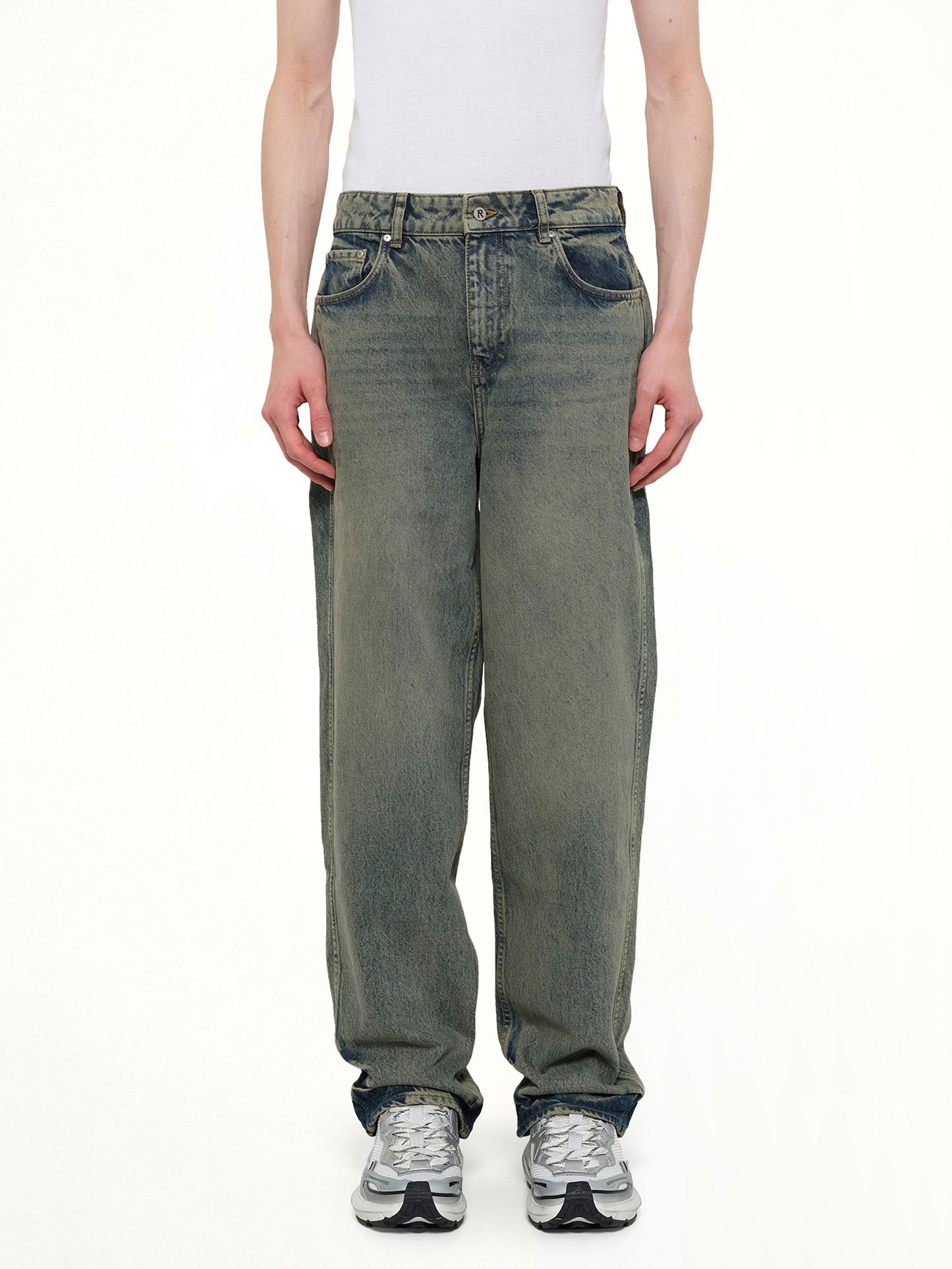 R3 Baggy Denim Pants in Blue