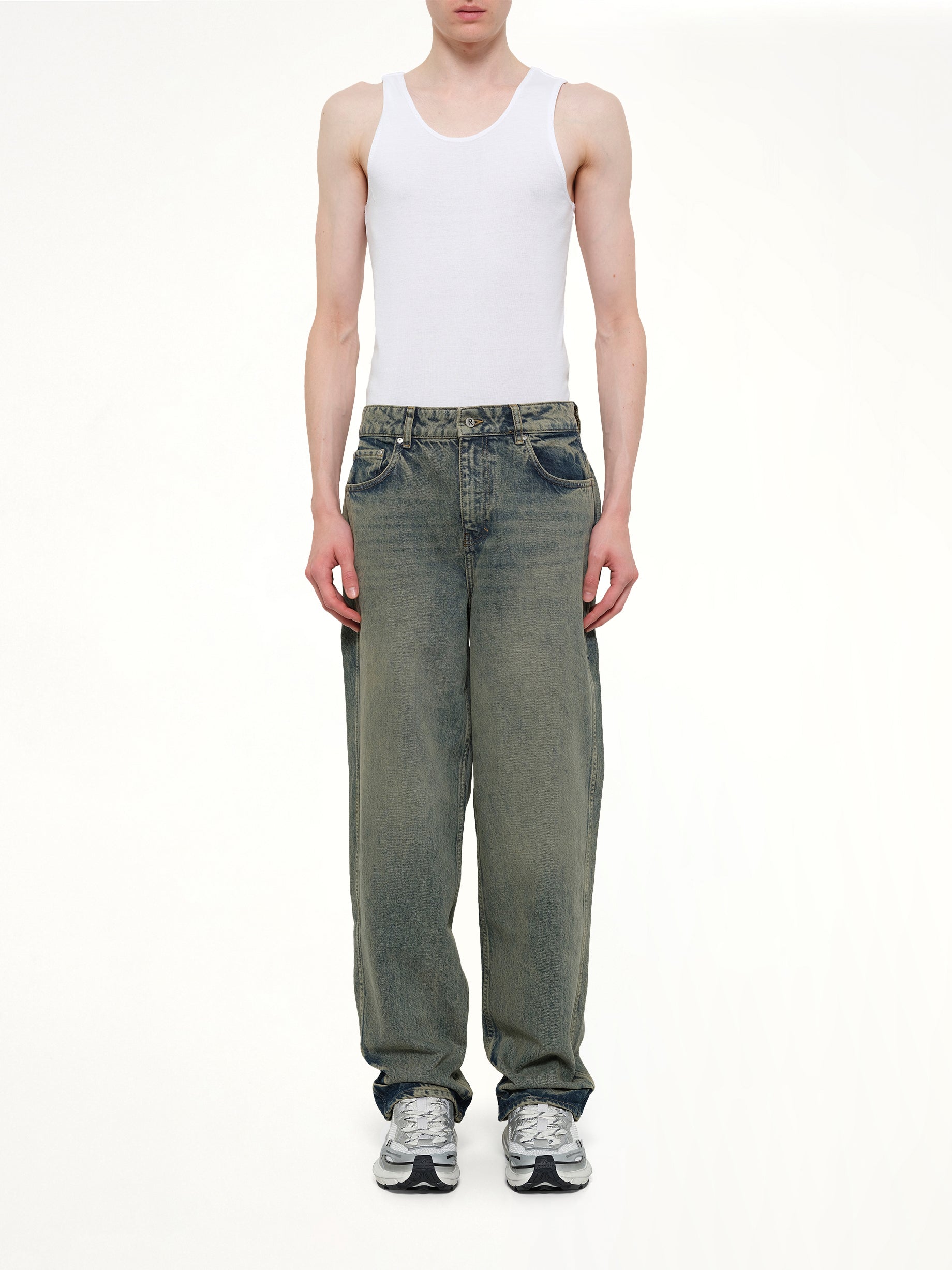 REPRESENT , R3 Baggy Denim Pants in Blue from MARAIS