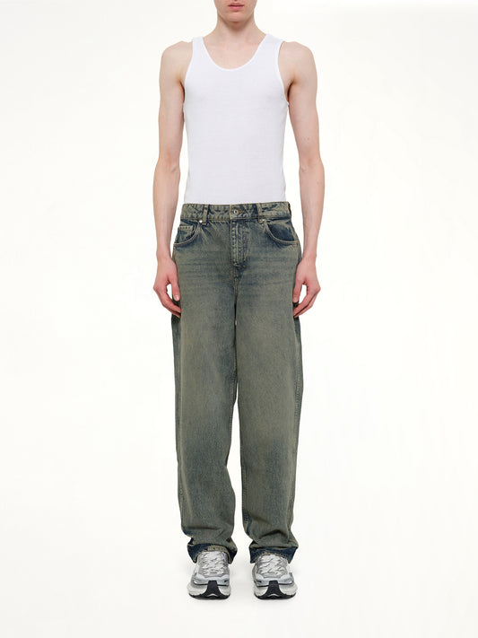 R3 Baggy Denim Pants in Blue