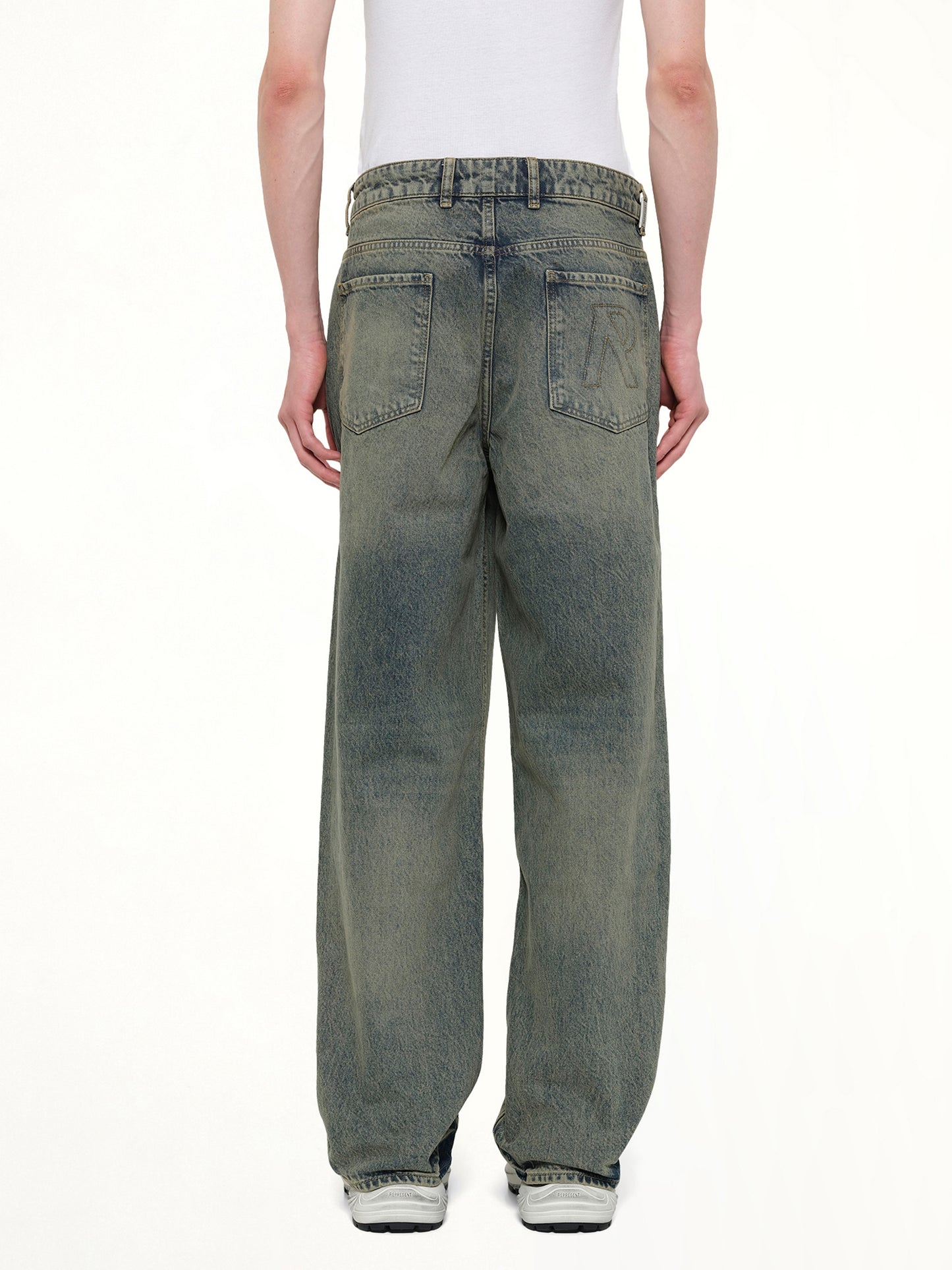 R3 Baggy Denim Pants in Blue