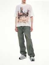 R3 Baggy Denim Pants in Blue