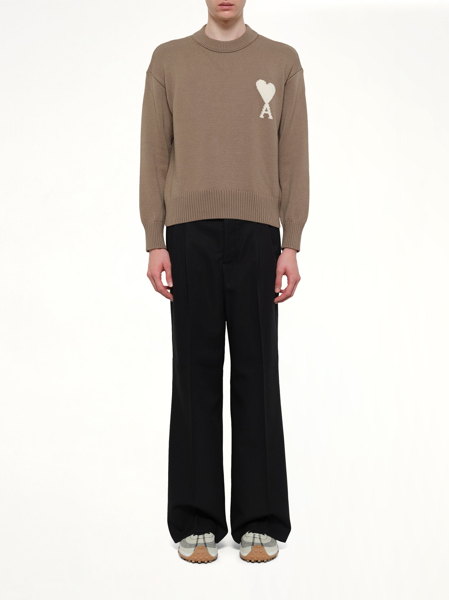 Contrasted ADC Sweater in Beige Taupe