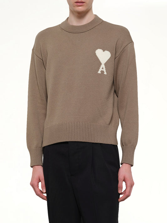 Contrasted ADC Sweater in Beige Taupe