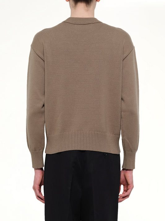 Contrasted ADC Sweater in Beige Taupe