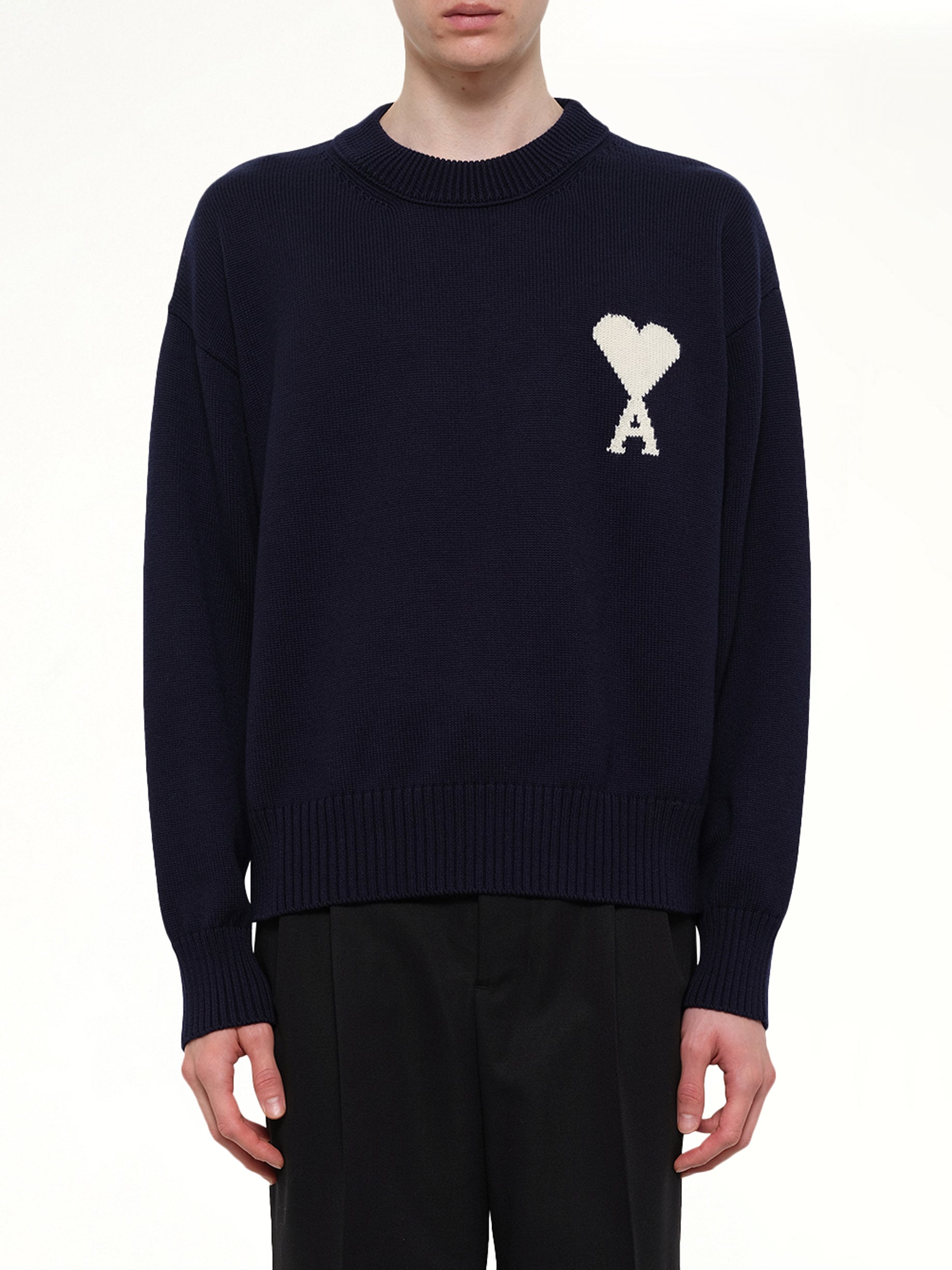 Contrasted ADC Sweater in Navy