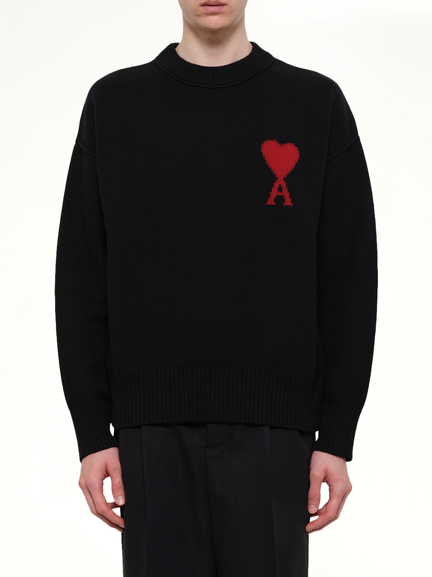 Red Ami De Coeur Sweater in Black