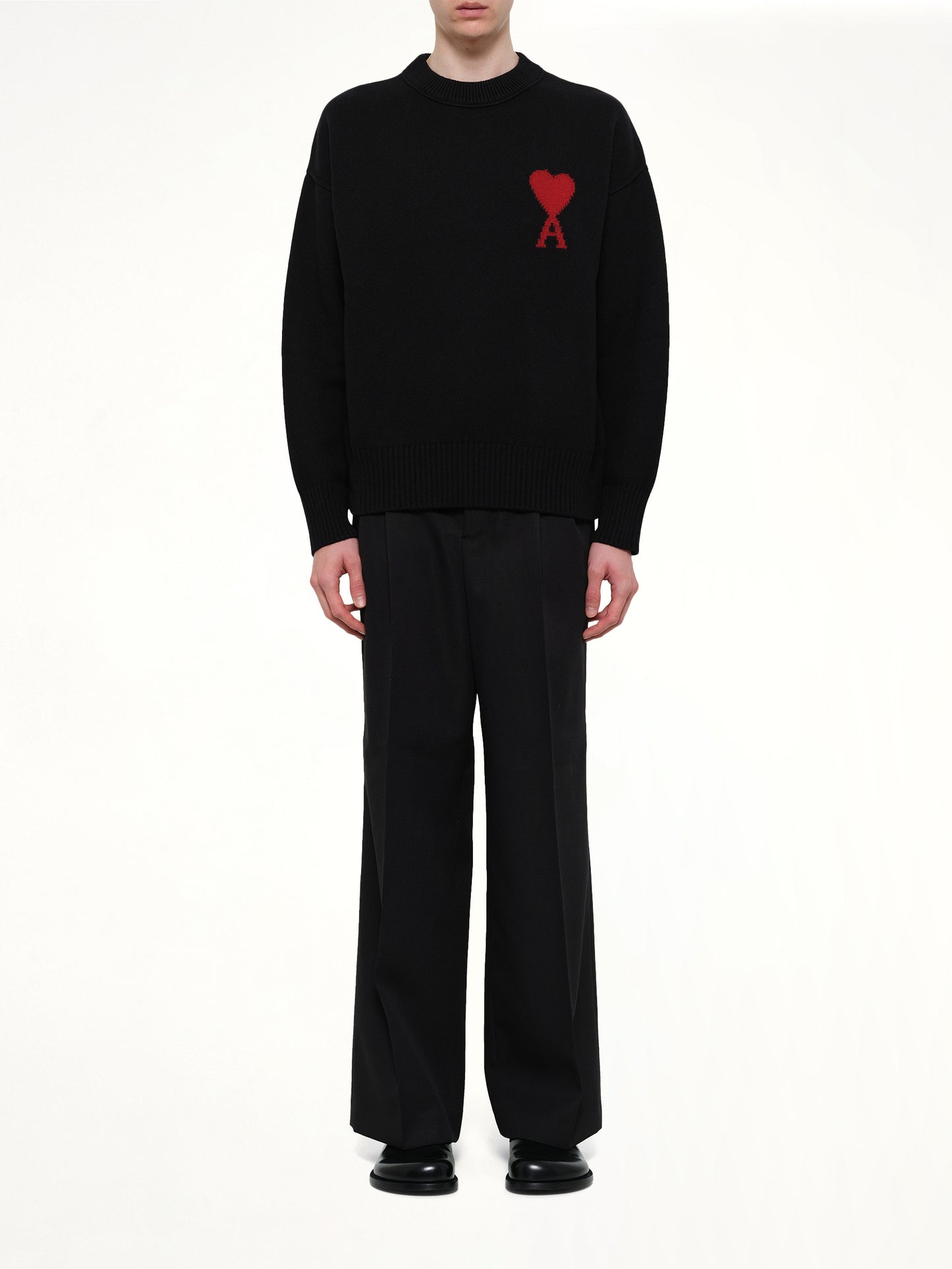 Red Ami De Coeur Sweater in Black
