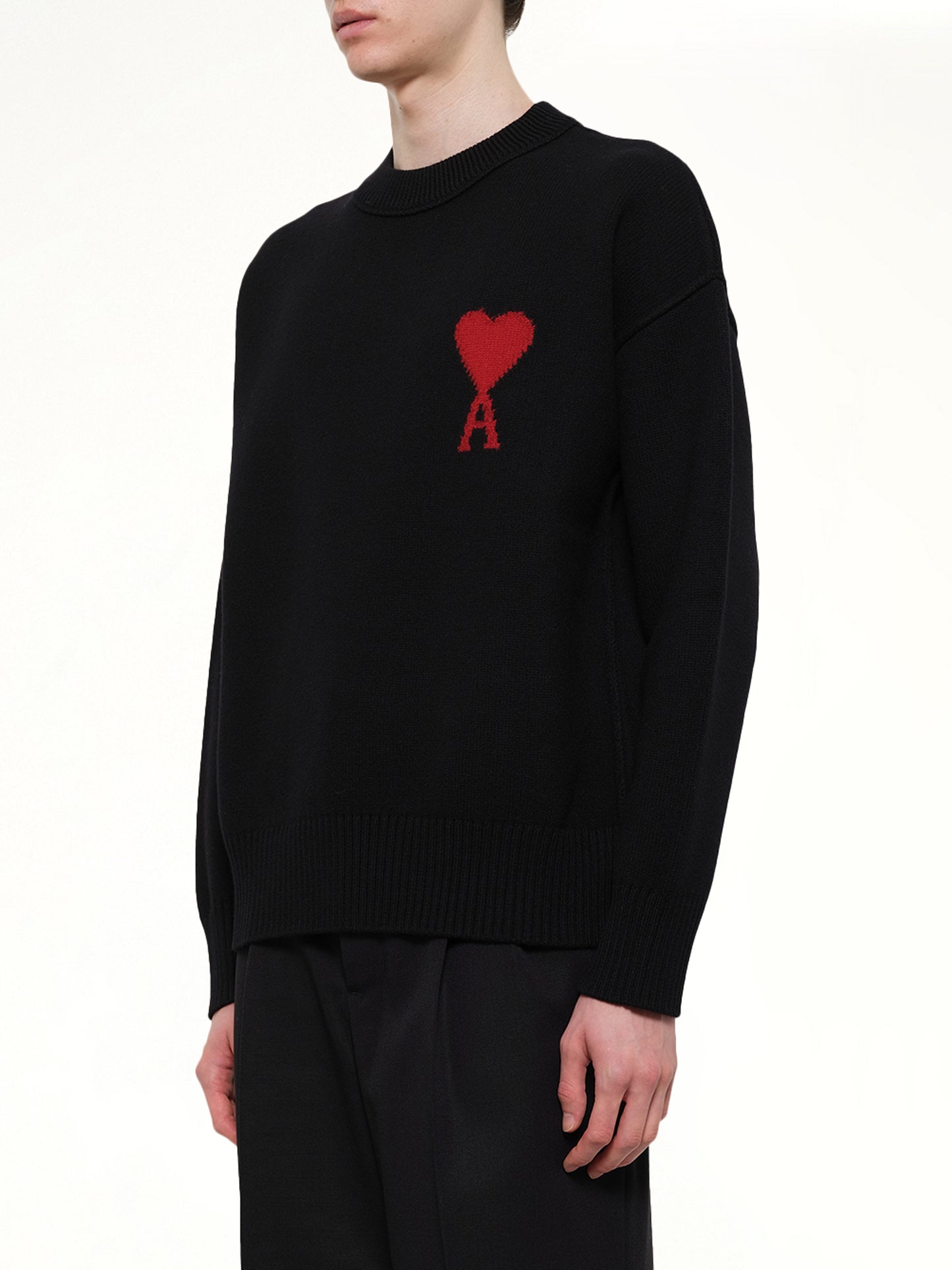 Red Ami De Coeur Sweater in Black