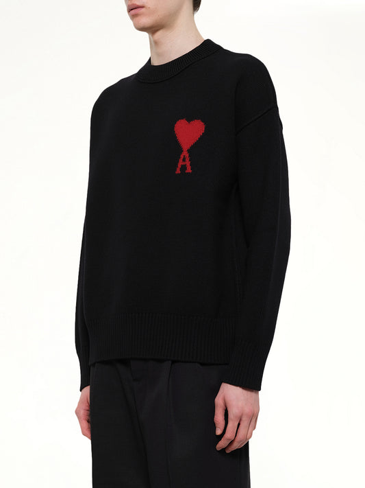 Red Ami De Coeur Sweater in Black