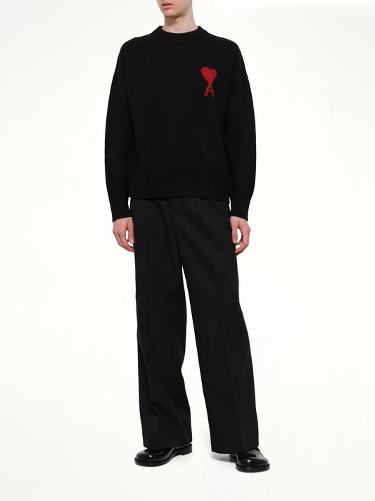Red Ami De Coeur Sweater in Black