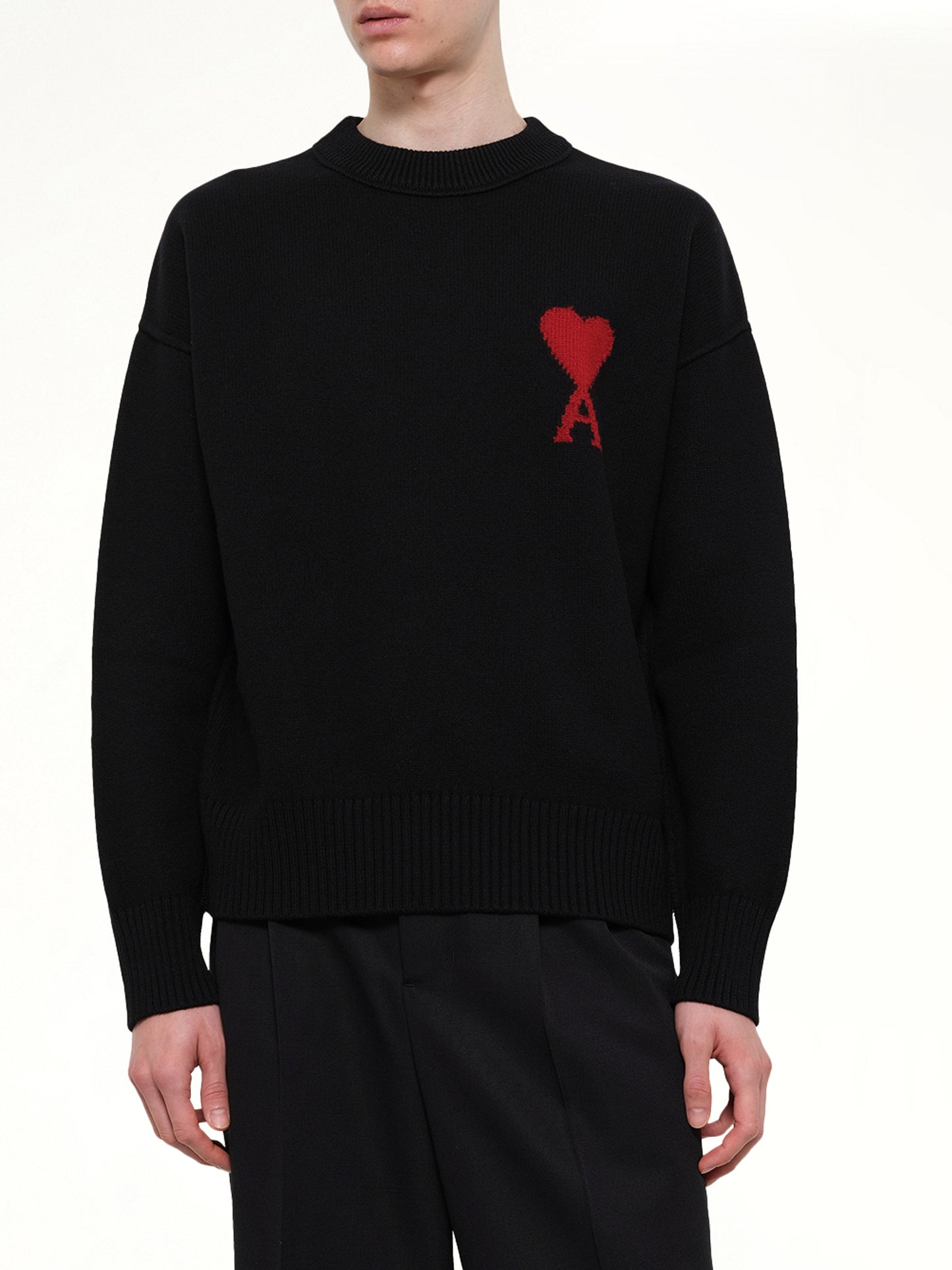Red Ami De Coeur Sweater in Black