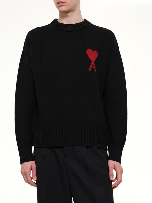 Red Ami De Coeur Sweater in Black
