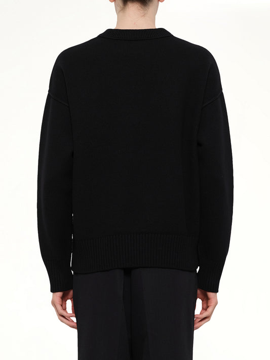 Red Ami De Coeur Sweater in Black
