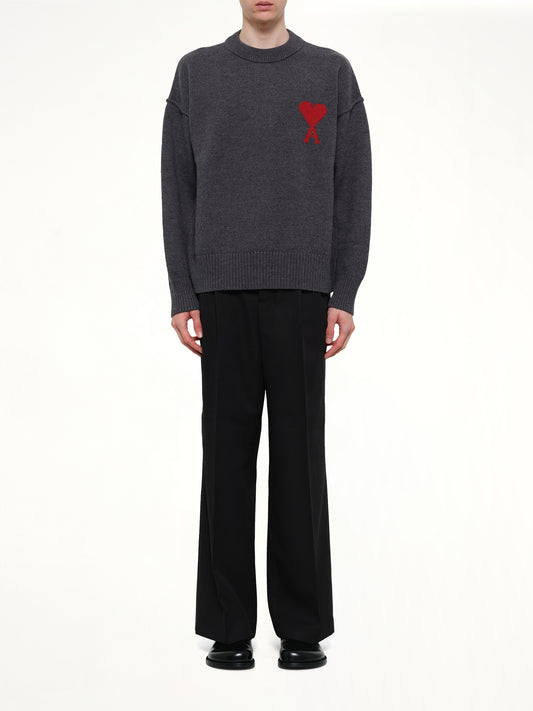 Red Ami De Coeur Sweater in Grey