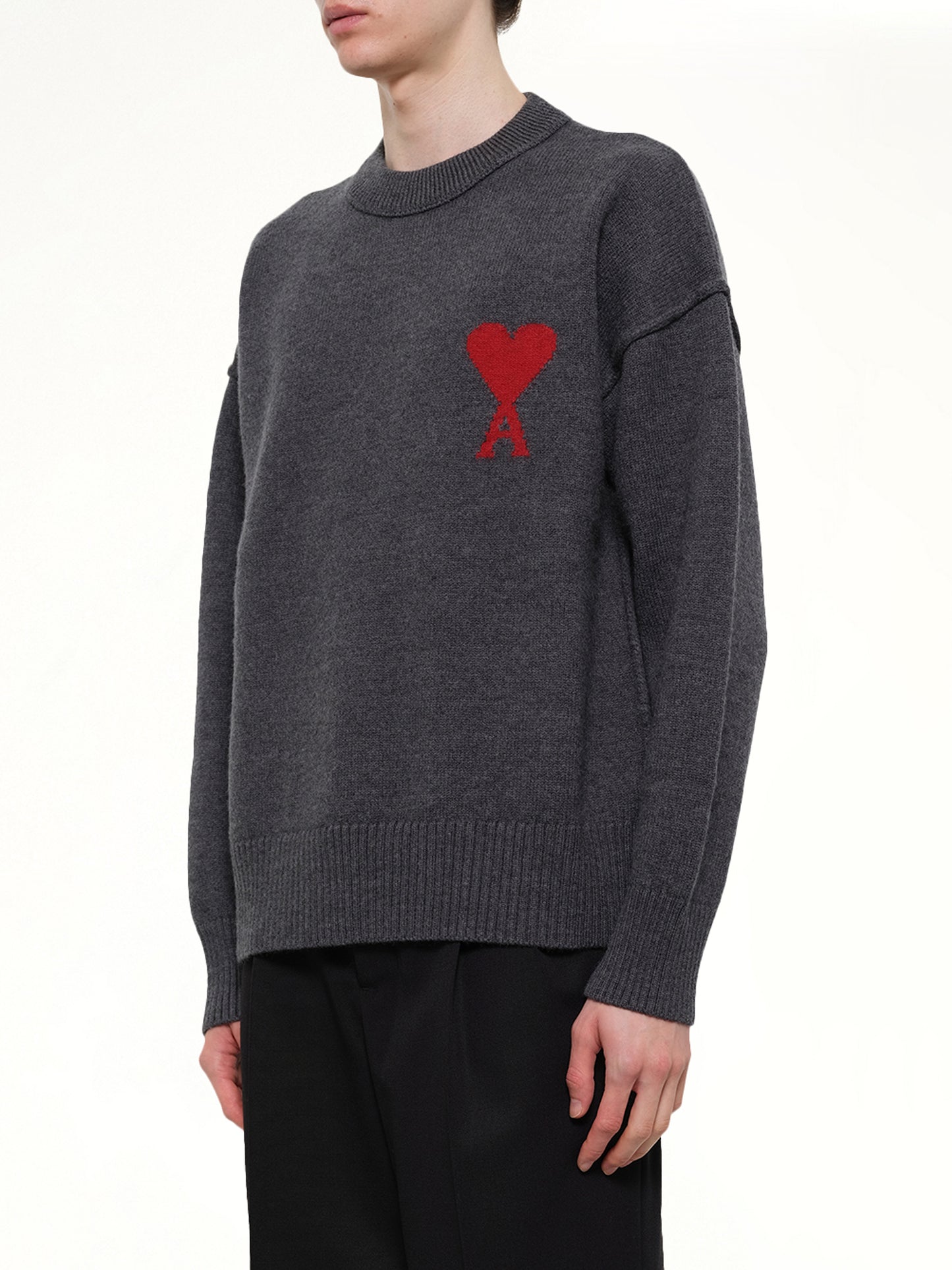 Red Ami De Coeur Sweater in Grey
