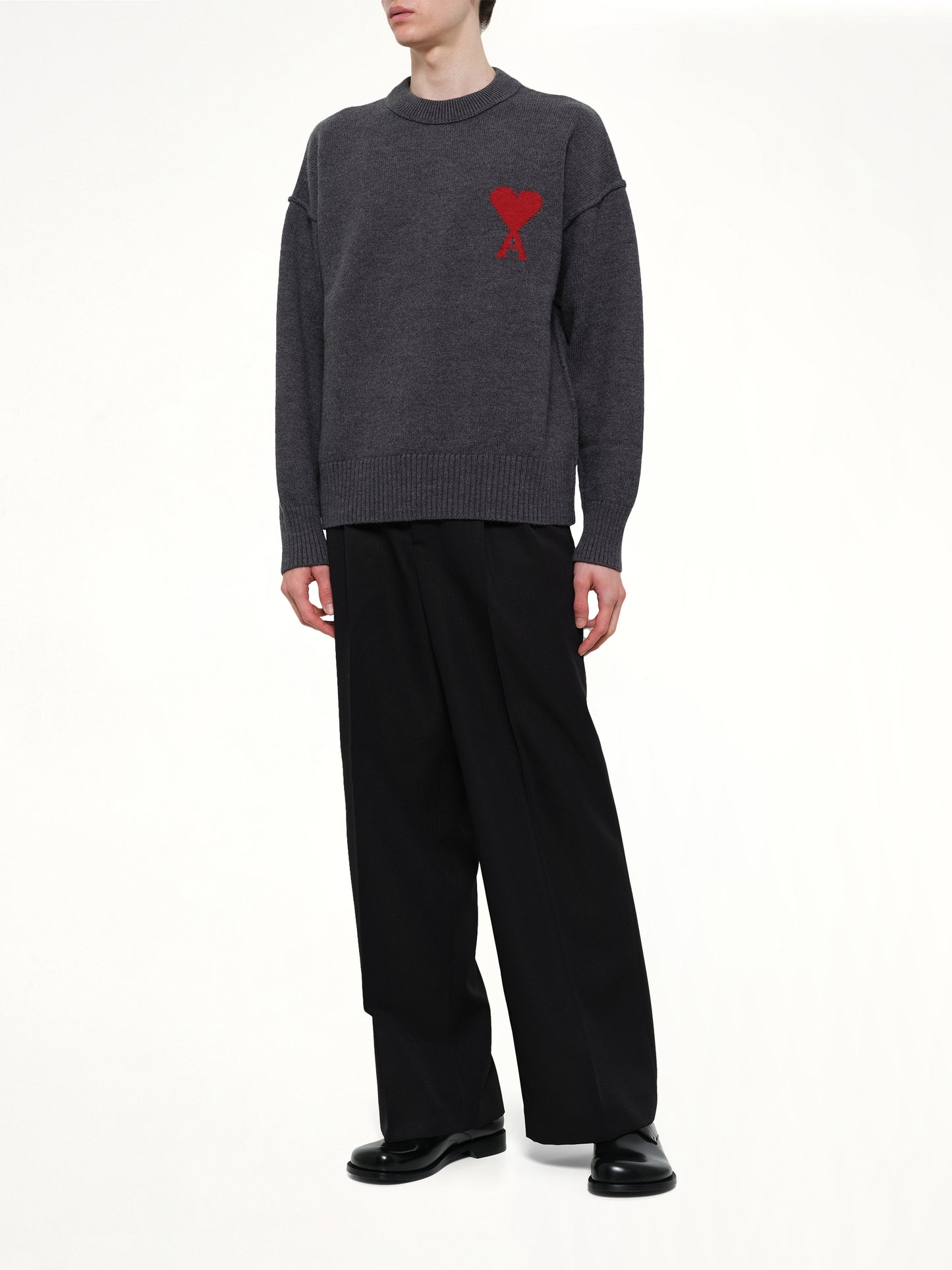 Red Ami De Coeur Sweater in Grey