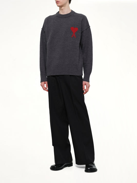 Red Ami De Coeur Sweater in Grey